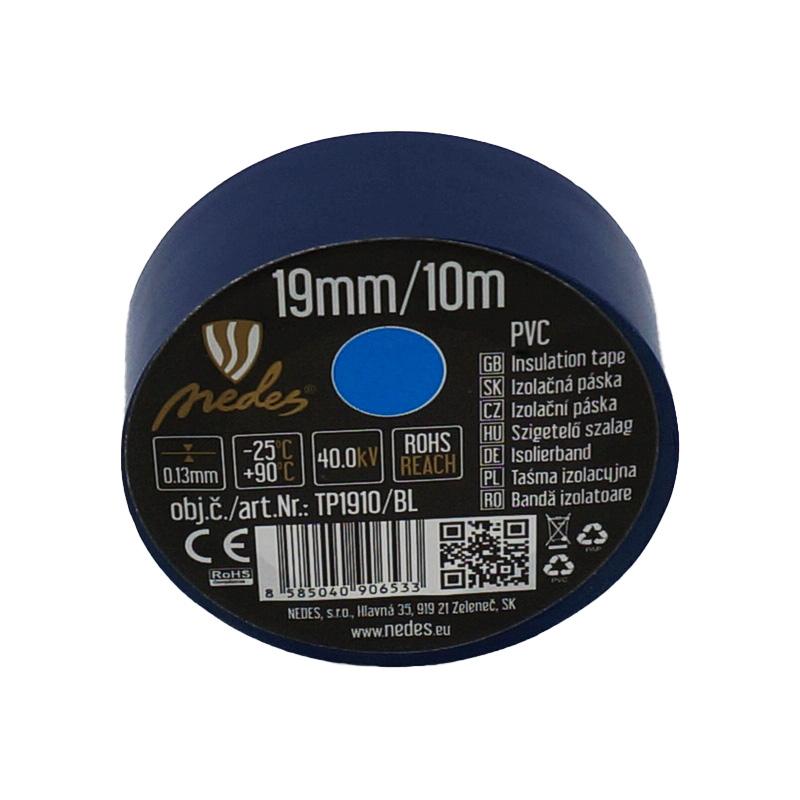 Izolační páska 19mm/10m modrá -TP1910/BL