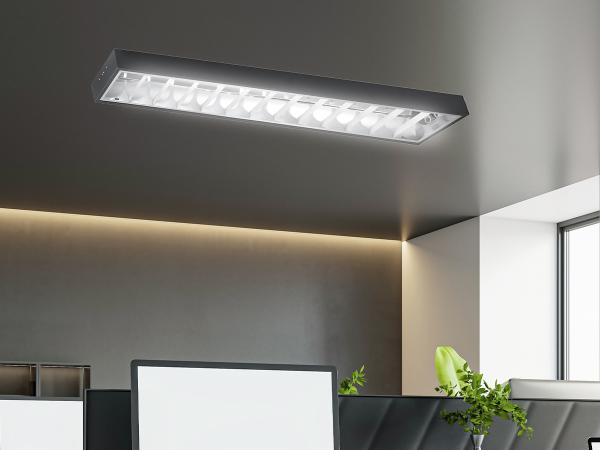 Černé svítidlo na 2 x T8 ( 120cm LED trubice ) - TL302B 1