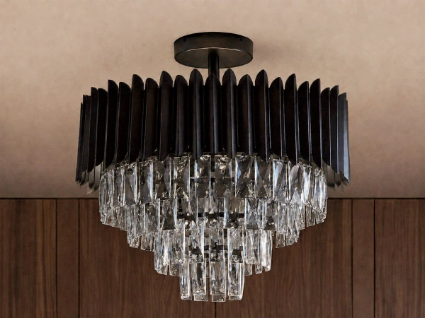 Křišťálový stropní lustr CARLOS - N2300