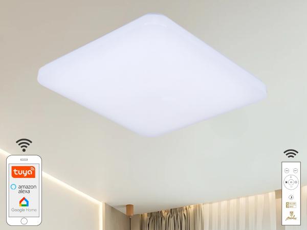 LED stropní lampa OPAL s dálkovým ovladačem + Wifi 48W - LC902S/S