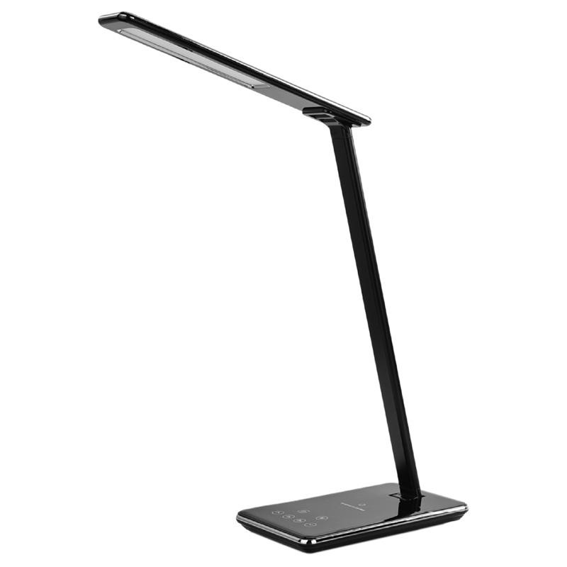 LED stolní lampa JOY stmívatelná s časovačem, bezdrátovým nabíjením a USB 6W - DL2301/B 1