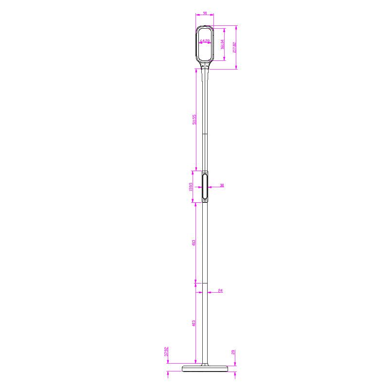 LED lampička XENIA 12W stmívatelná s časovačem(stůl/zem/klip) - DL4306/B