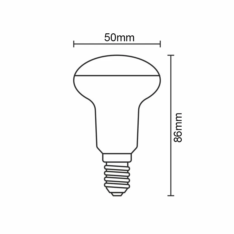 LED žárovka 5W - R50 / E14 / SMD / 6500K - ZLS203