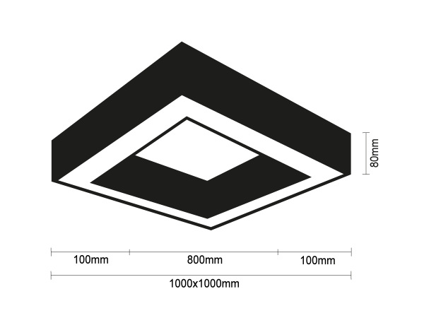 LED stropní svítidlo 130W - CL7533 7