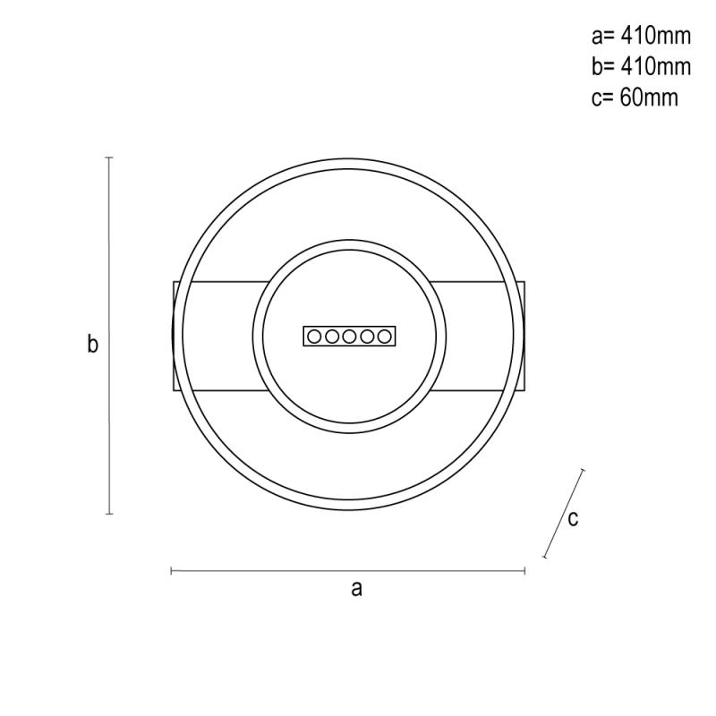 LED stropní svítidlo s dálkovým ovladačem 60W - TA1330/WB 15