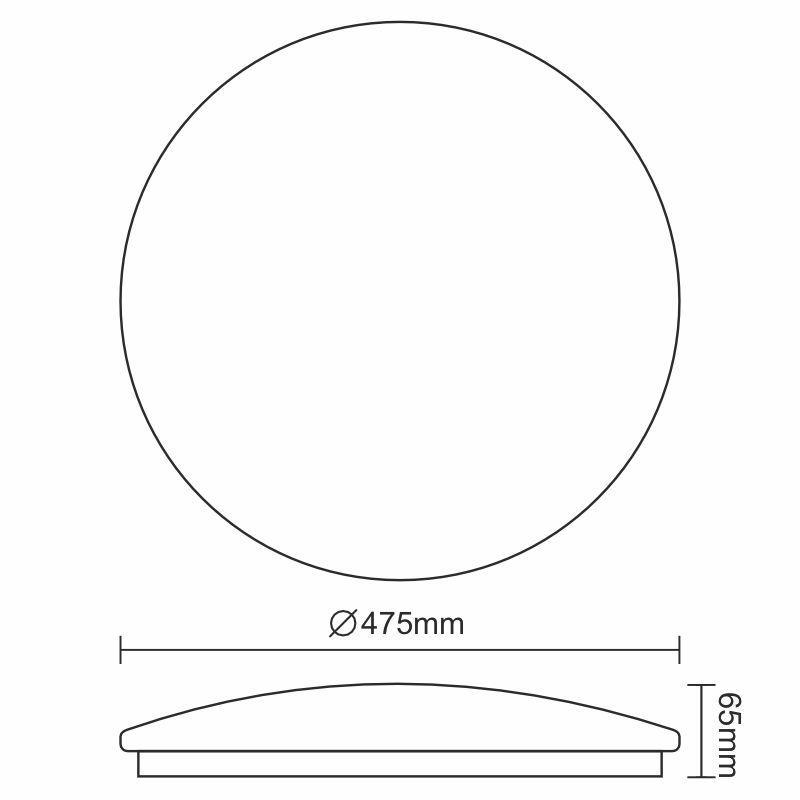 LED stropnice OPAL 48W / SMD / 4000K - LCL425S