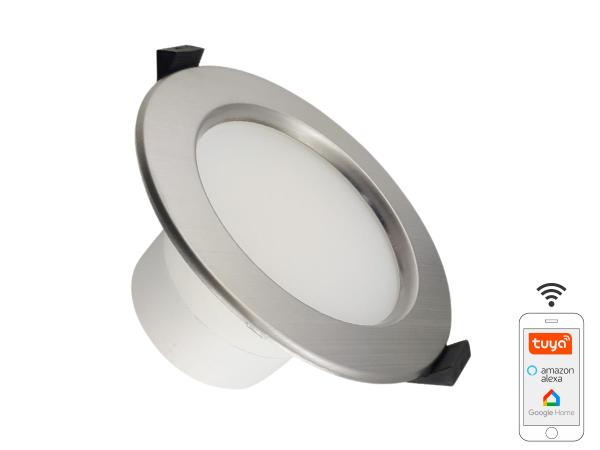 LED svítidlo WIFI 10W / IP44 / 3000K - 6500K / SI - LDL164/SW 1