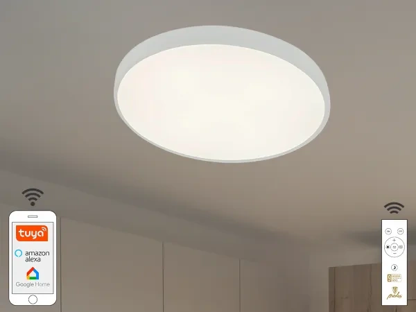LED stropní svítidlo OPAL + dálkové ovládání + Wifi 48W - LC902AS/WH 1