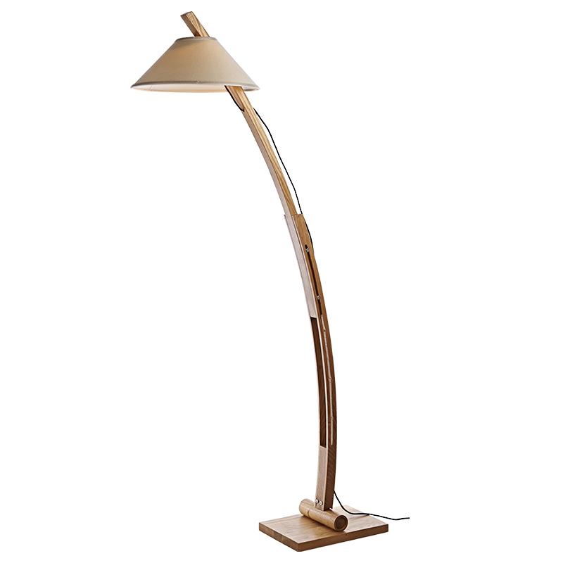 Designová stojací lampa z masivního dřeva E27 / 60W - WRE201