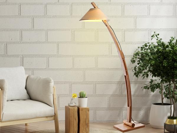 Designová stojací lampa z masivního dřeva E27 / 60W - WRE201 1