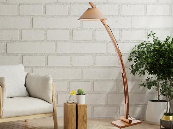 Designová stojací lampa z masivního dřeva E27 / 60W - WRE201