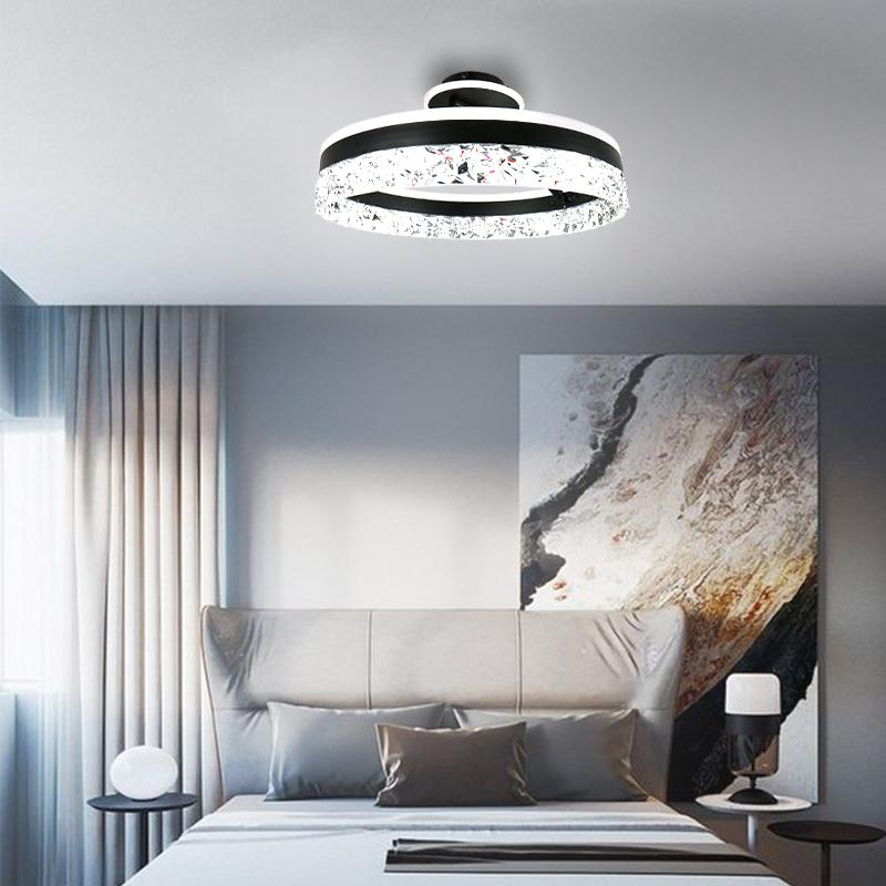 LED luxusní stropní křišťálové svítidlo s dálkovým ovladačem 86W - TA1306/B