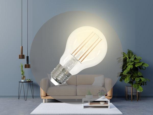 LED žárovka / filament 7,5W - A60 / E27 / 3000K - ZLF512D 1