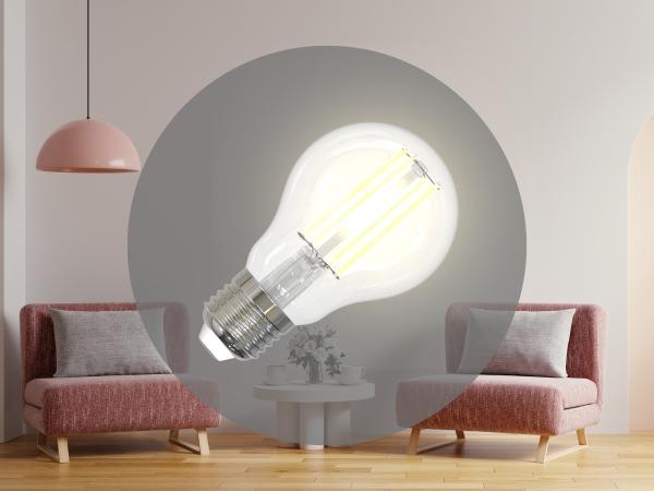 LED Filament BÍLÝ 9W - A60 / E27 / 3000K - ZWF102 1