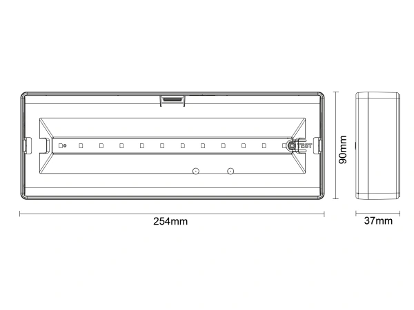 LED nouzové svítidlo 6 W / 3 h / IP20 – LEL404A 6