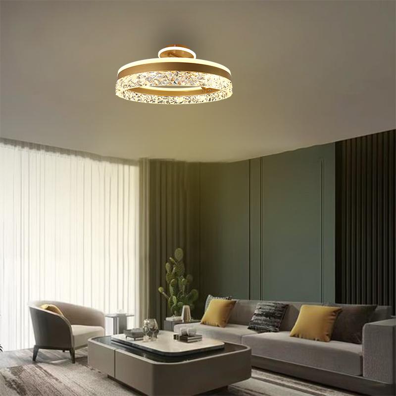 LED luxusní stropní křišťálové svítidlo s dálkovým ovladačem 86W - TA1306/G
