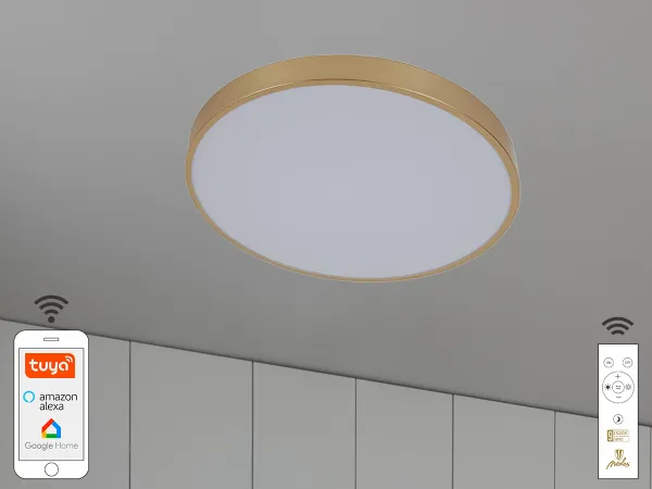 LED svítidlo OPAL + dálkový ovladač + Wifi 48W - LC902AS/GD