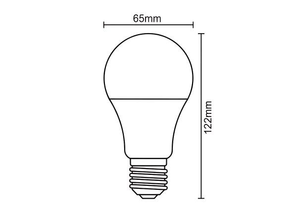 LED žárovka 13,5W - A65 / E27 / SMD / 3000K - ZLS515 3