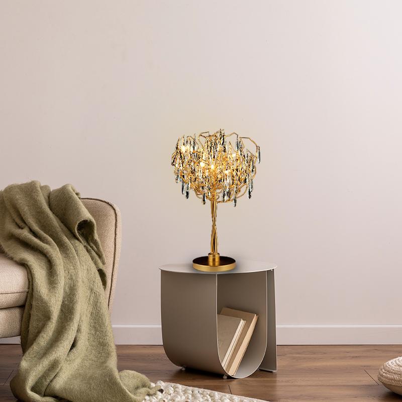 Luxusní křišťálová stolní lampa 5 x G9 - CA061/T
