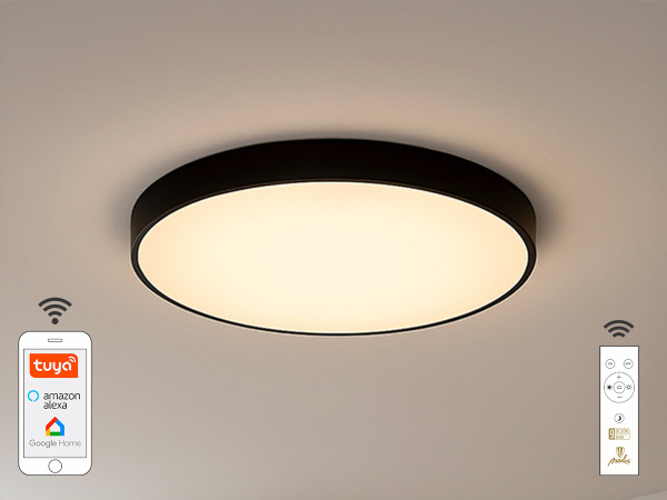 LED svítidlo OPAL + dálkový ovladač + Wifi 48W - LC902AS/BK
