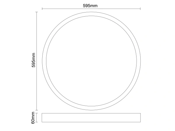 LED podhledový panel LED 40W / 595 / 4000K / WH / UGR19 - PL821 8