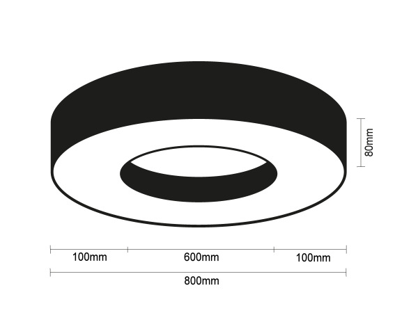 LED stropní svítidlo 80W - CL7432 8