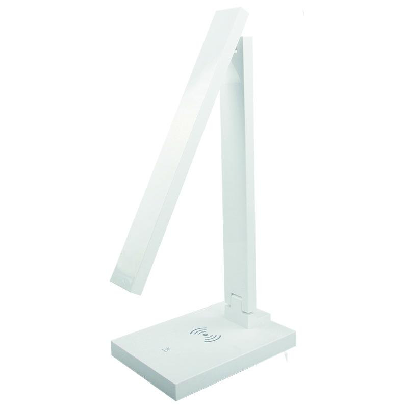 LED stolní lampa LISA 5W stmívatelná s bezdrátovou nabíječkou a USB - DL1202/W 3