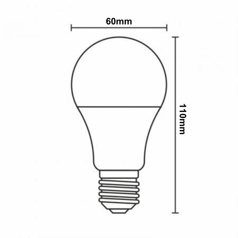 LED žárovka WIFI 9W - A60 / E27 / CCT + RGB - ZLS532W