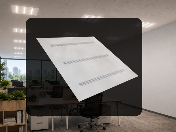 LED stropní panel 36W / 595x595 / SMD / 4000K / WH / UGR16 - PL122