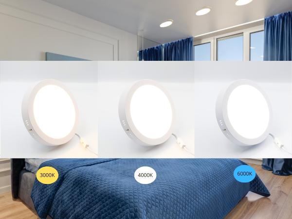 LED přisazený panel 18W / PRSF / SMD / CCT / WH - LPL334 1