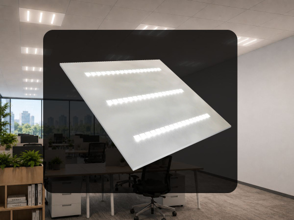 LED stropní panel 36W / 595x595 / SMD / 4000K / WH / UGR16 - PL122 1