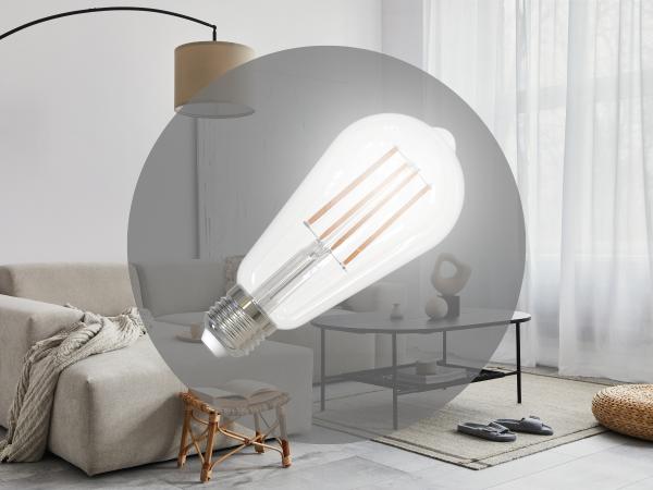 LED žárovka / filament 11W - ST64 / E27 / 4000K - ZLF925D 1