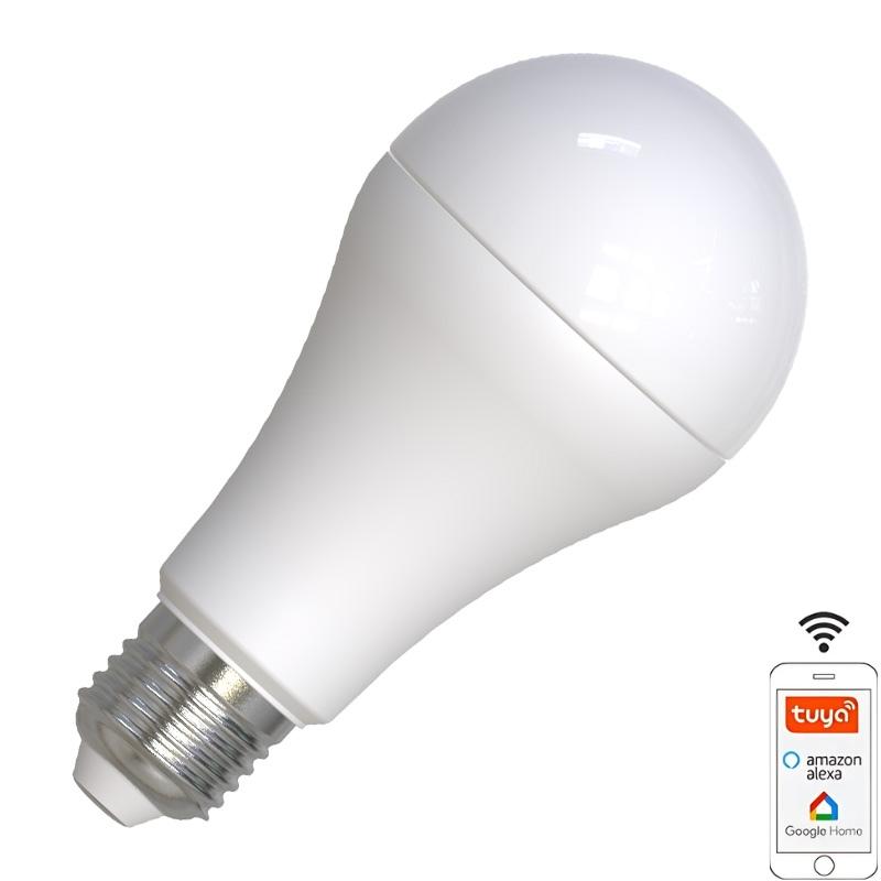 LED žárovka WIFI 15W - A60 / E27 / CCT + RGB - ZLS535W