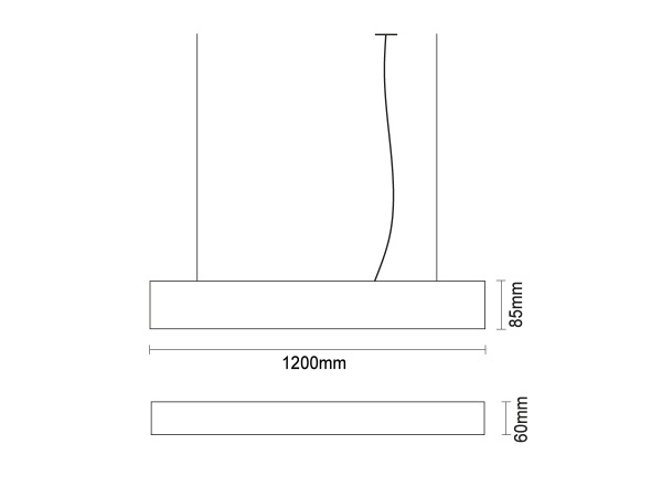 LED lineární svítidlo 55W - LN75 6