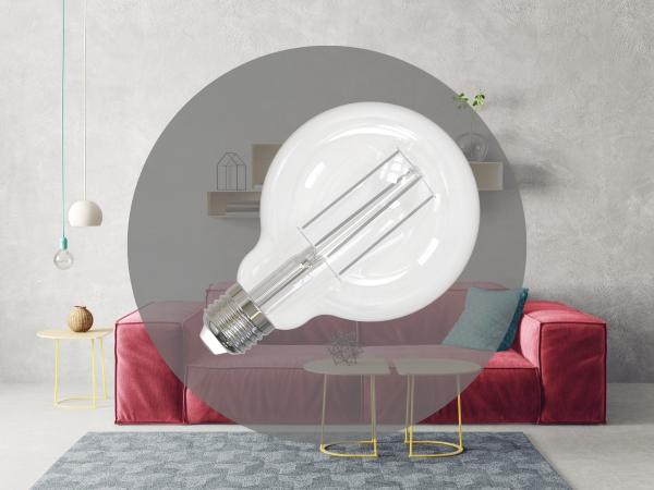 LED Filament BÍLÝ 13W - G95 / E27 / 3000K - ZWF104