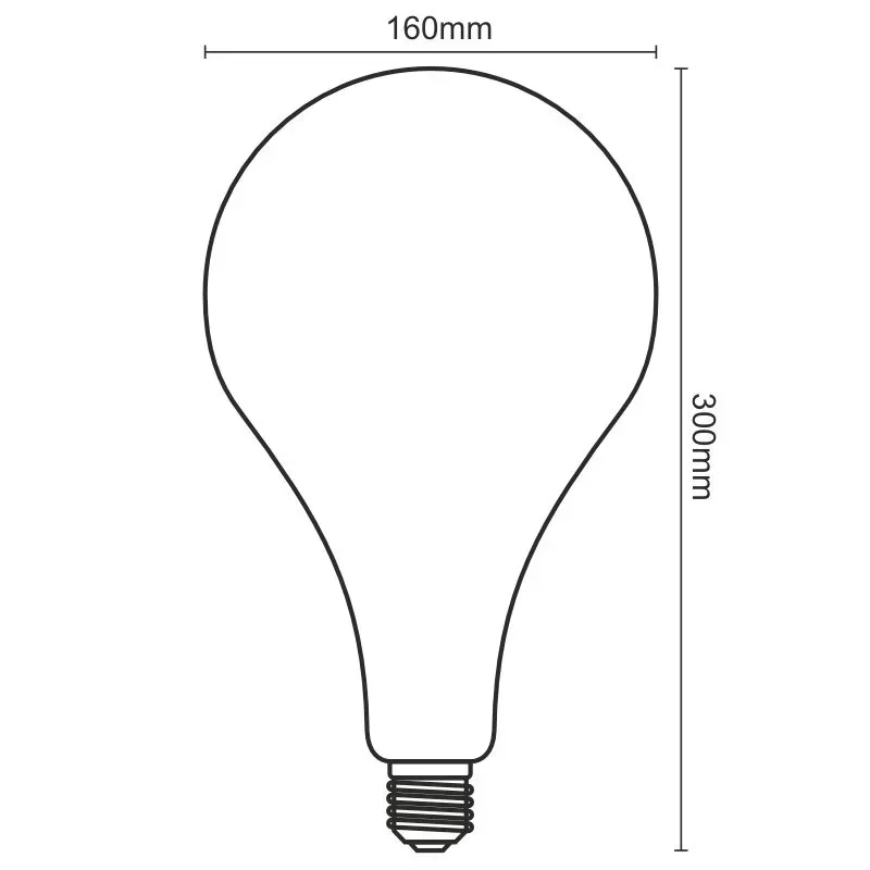 LED Filament SPIRAL 4W VINTAGE - A165 / E27 / 2000K - ZSF113