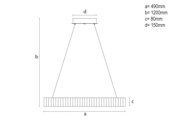 LED závěsné svítidlo s dálkovým ovladačem 75W - TA2304/B 10