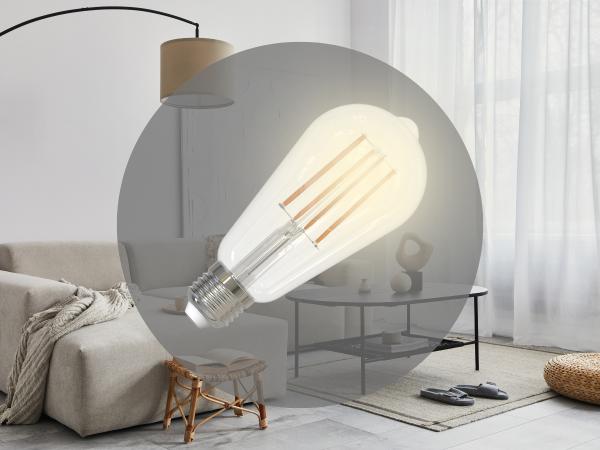 LED žárovka / filament 11W - ST64 / E27 / 3000K - ZLF915D 1