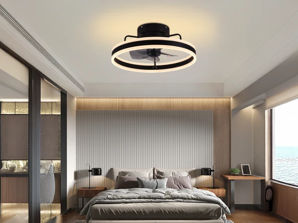 LED svítidlo s dálkovým ovladačem a ventilátorem 70W - JF1300/B 1