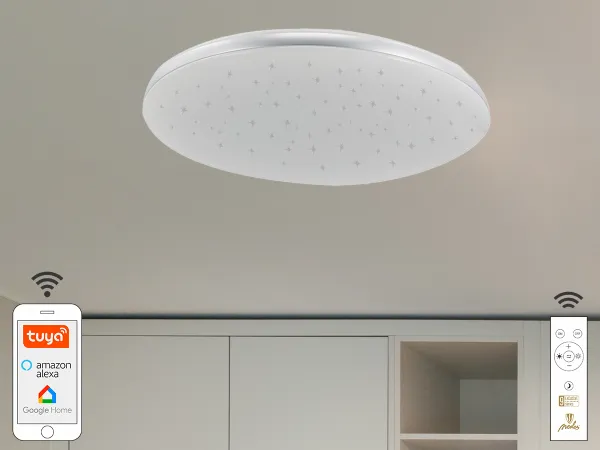 LED svítidlo STAR + dálkový ovladač + Wifi 48W - LC912T