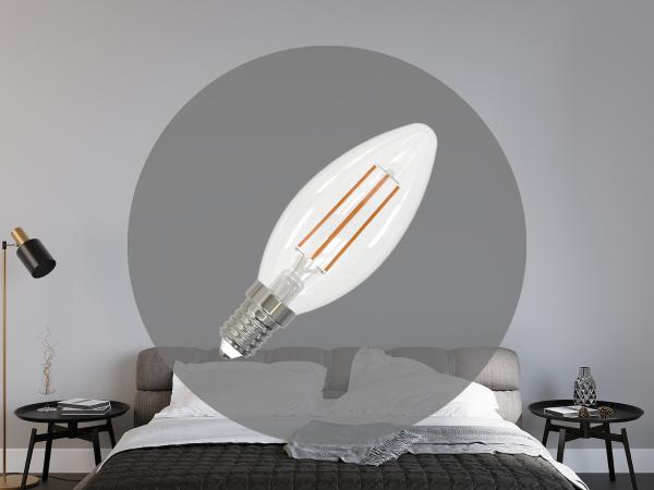 LED žárovka / filament 6W - C35 / E14 / 3000K - ZLF713D