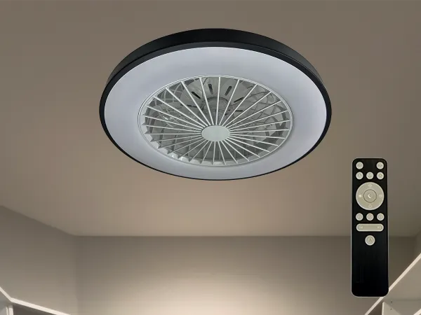 LED svítidlo OPAL + stropní ventilátor + dálkový ovladač 48W - LCL6345