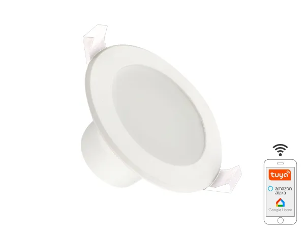 LED svítidlo WIFI 7W / IP44 / 3000K - 6500K / WH - LDL163W 1