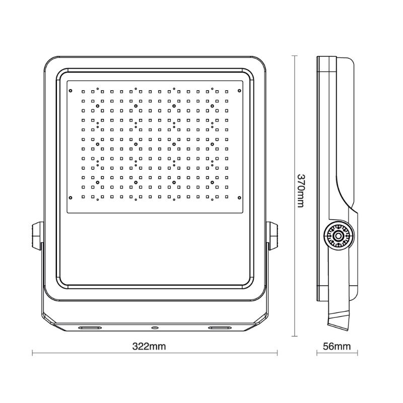 Venkovní LED reflektor PROFI Plus 150W / 5000K - LF4026S 3