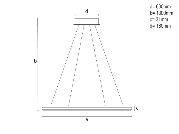 LED závěsné svítidlo s dálkovým ovladačem 55W - TA2305/W 8