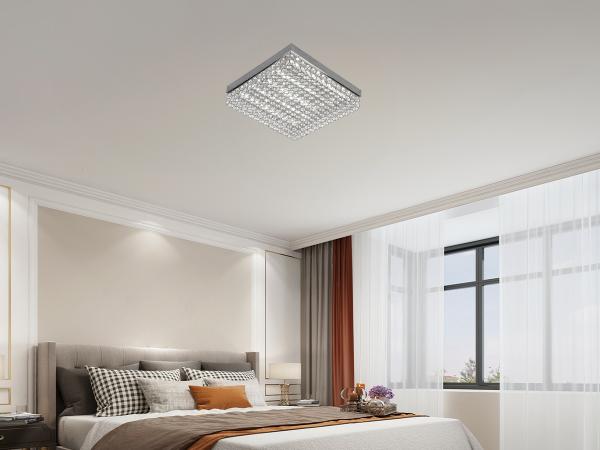 LED stropní luxusní svítidlo s dálkovým ovladačem 55W - J2305/CH 2