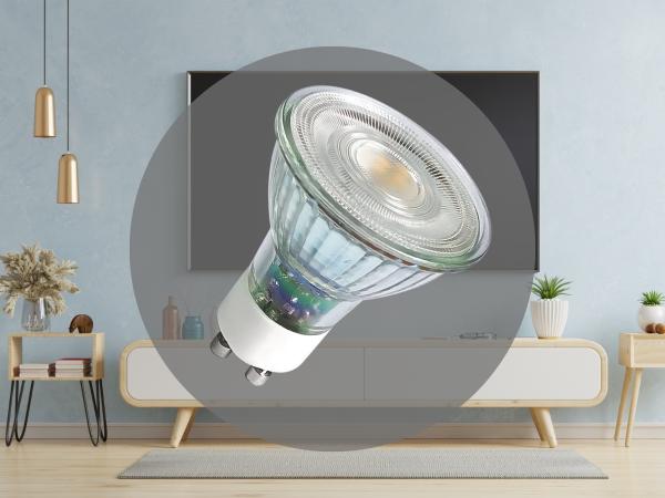 LED stmívatelná žárovka 4,7W - GU10 / 3000K - ZLS1415D