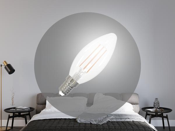 LED žárovka / filament 6W - C35 / E14 / 4000K - ZLF723D 1