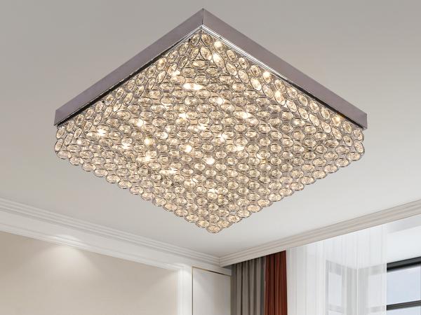 LED stropní luxusní svítidlo s dálkovým ovladačem 55W - J2305/CH 1