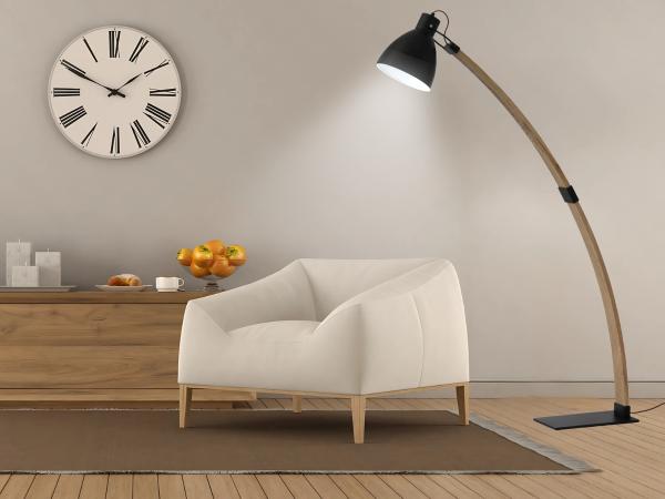 Designová stojací lampa z masivního dřeva E27 / 60W - WRE162 1